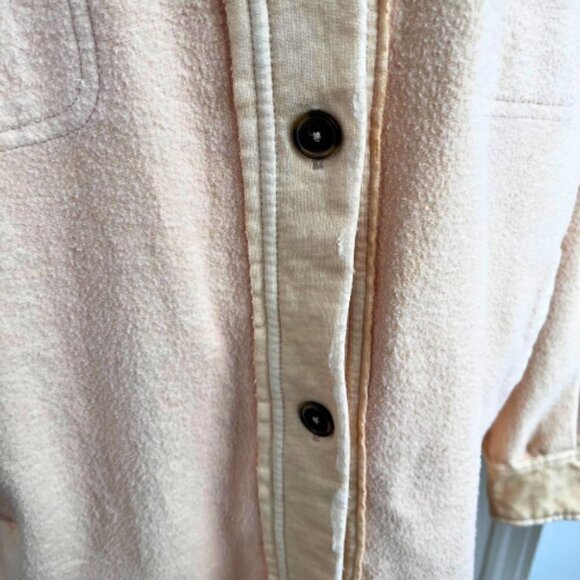 FREE PEOPLE Ruby Shacket Shirt Jacket Peach Size M - Picture 10 of 14